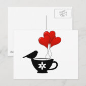 Carte Postale Teacup of Hearts (Devant / Derrière)