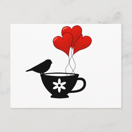 Carte Postale Teacup of Hearts (Devant)