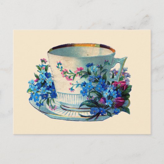CARTE POSTALE : TEACUP VINTAGE (Devant)
