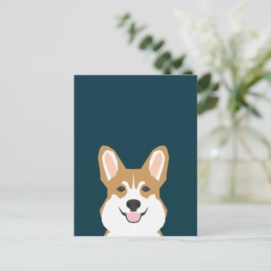 Carte Postale Teagan - Welsh Corgi (Debout devant)