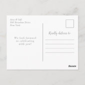 Carte Postale Teal Blue et Agate Marble Sweet Sixteen (Dos)