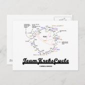Carte Postale Team Krebs Cycle (Citric Acid Cycle - TCAC) (Devant / Derrière)
