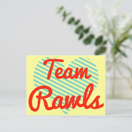 Carte Postale Team Rawls (Debout devant)