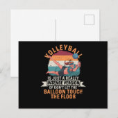 Carte Postale Team sports fan volleyball (Devant / Derrière)