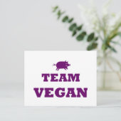Carte postale Team Vegan (Debout devant)