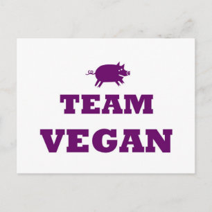Carte postale Team Vegan