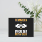 Carte Postale Team Work Makes Dream Work Employee Appreciation G (Debout devant)