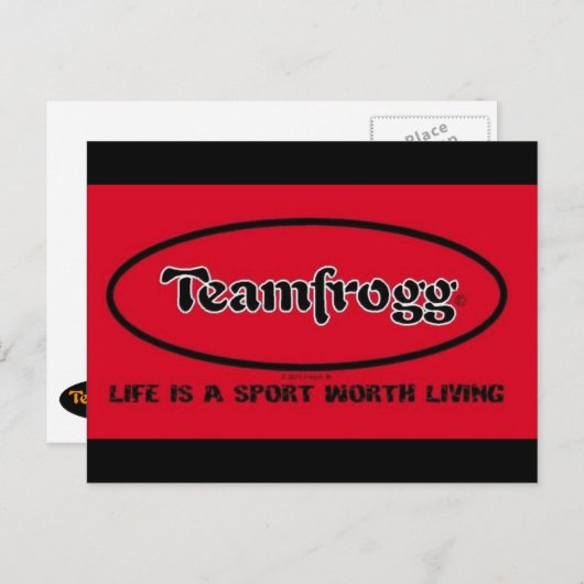 carte postale teamfrogg 1 (Devant / Derrière)