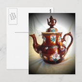 Carte Postale Teapot anglais antique (Devant / Derrière)