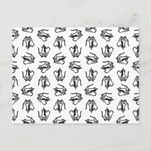 Carte Postale Teapot antique Thé Vintage Design PERSONNALISÉ BG 