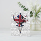Carte Postale Teapot volant Union Jack (Debout devant)