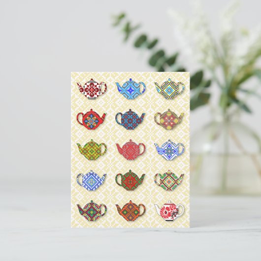 Carte Postale Teapots (Debout devant)
