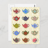 Carte Postale Teapots (Devant / Derrière)