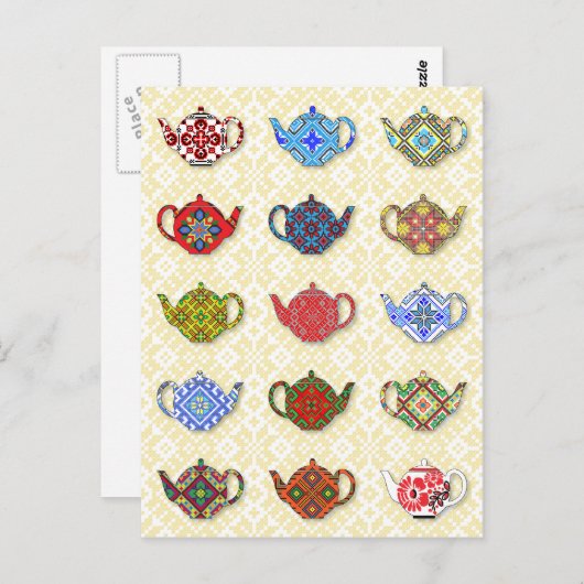Carte Postale Teapots (Devant / Derrière)