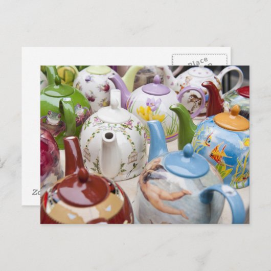 Carte Postale Teapots en vente à Leipzig, Allemagne (Devant / Derrière)