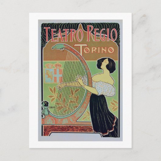 Carte Postale Teatro Regio Torino ( Théâtre Royal ) (Devant)