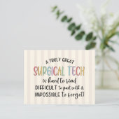 Carte Postale Tech Chirurgical | Technologue ou technicien en ch (Debout devant)