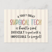 Carte Postale Tech Chirurgical | Technologue ou technicien en ch (Devant)