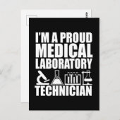 Carte Postale Technicien de laboratoire Médicale (Devant / Derrière)