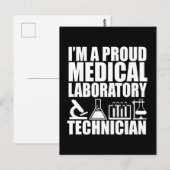 Carte Postale technicien de laboratoire technicien de laboratoir (Devant / Derrière)