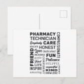 Carte Postale Technicien en pharmacie Tech Médecine Pharmaciste (Devant / Derrière)