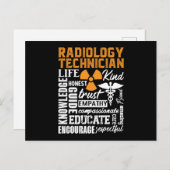 Carte Postale Technicien en radiologie Technicien en technologie (Devant / Derrière)