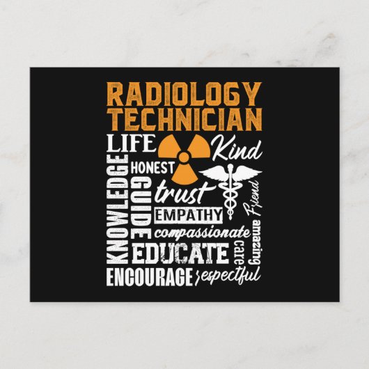 Carte Postale Technicien en radiologie Technicien en technologie (Devant)