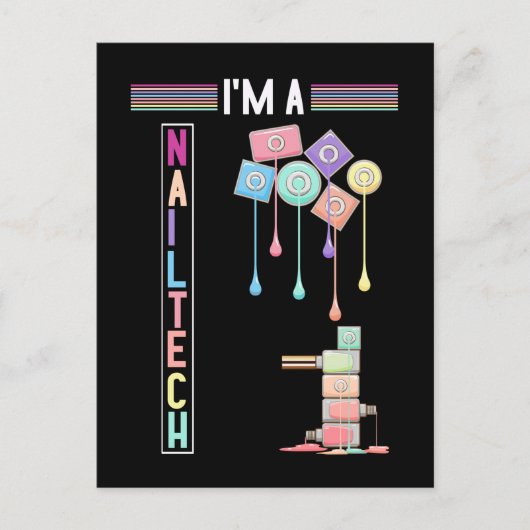 Carte Postale Technicien ongles Maquillage Technicien ongles Cos (Devant)