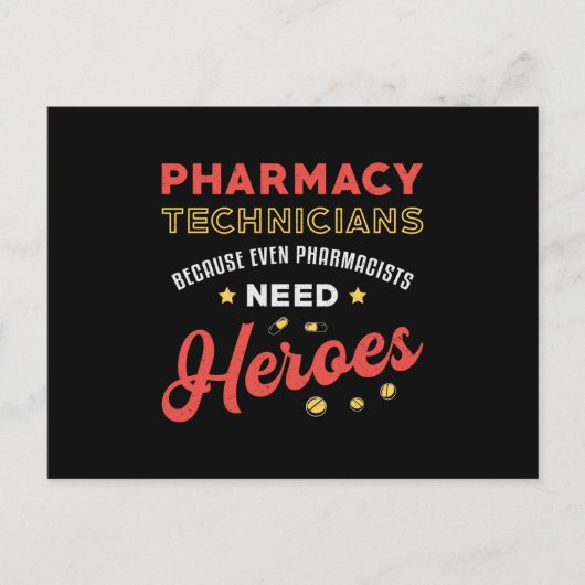 Carte Postale Techniciens en pharmacie Technicien Technicien Pha (Devant)