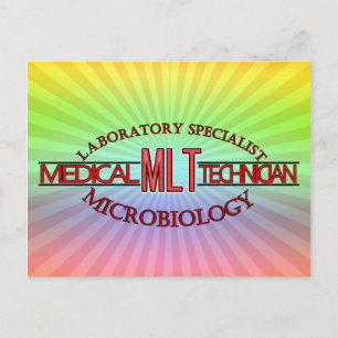 CARTE POSTALE TECHNIQUE LABORATOIRE SPÉCIALISTE MLT MICROBIOLOGI