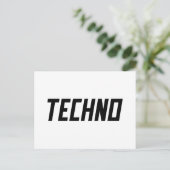 Carte Postale TECHNO Music (Debout devant)