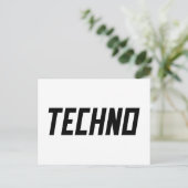 Carte Postale TECHNO Music (Debout devant)