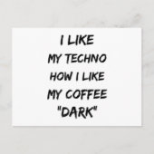 Carte Postale Techno Music Rave DJ Electro Festival Party Cadeau (Devant)