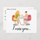 Carte Postale Technologie de clou / Réservation Esthétique (Devant / Derrière)