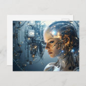 Carte Postale Technologie Futuriste (Devant / Derrière)