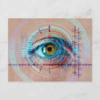 Technologie Futuriste Sci-Fi Biométrique Iris