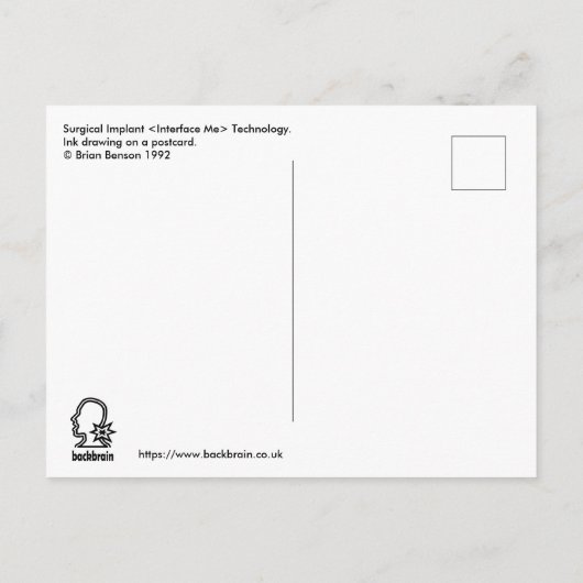 Carte Postale Technologie Implant chirurgical (Interface Me) (Dos)