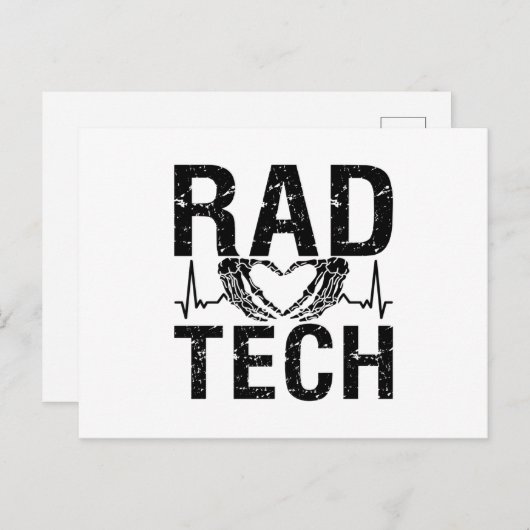 Carte Postale Technologue en médecine technique Rad Xray Radiolo (Devant / Derrière)