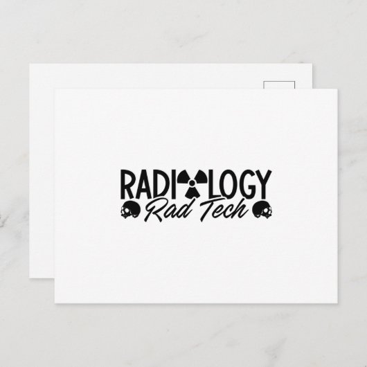 Carte Postale Technologue en radiologie Médecine Rad Technologue (Devant / Derrière)