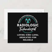 Carte Postale Technologue en radiologie Technologue en radiologi (Devant / Derrière)