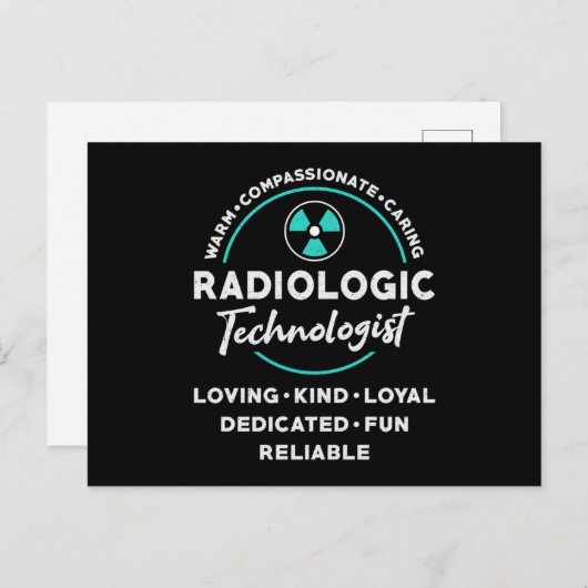 Carte Postale Technologue en radiologie Technologue en radiologi (Devant / Derrière)