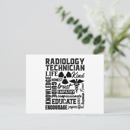 Carte Postale Technologue en technologie Rad Xray Technicien en  (Debout devant)