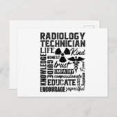 Carte Postale Technologue en technologie Rad Xray Technicien en  (Devant / Derrière)