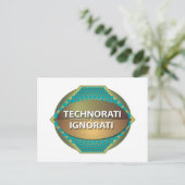 Carte Postale Technorati vs Ignorati Horizontal (Debout devant)