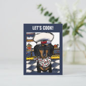 CARTE POSTALE TECKEL   (Debout devant)