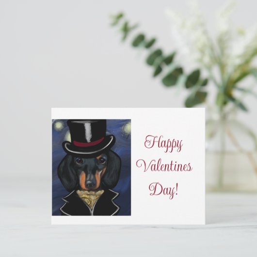 CARTE POSTALE TECKEL     (Debout devant)