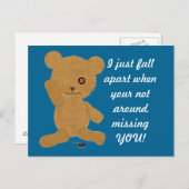 Carte postale Teddy (Devant / Derrière)