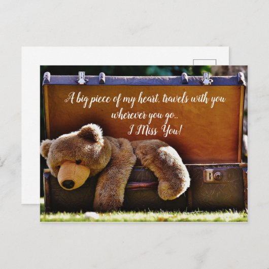 Carte Postale Teddy Bear (Devant / Derrière)