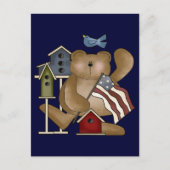 Carte Postale Teddy Bear 4 juillet (Devant)