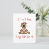Carte Postale Teddy Bear Big Sister Tshirts et cadeaux (Debout devant)